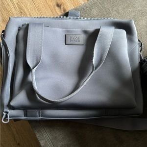 DAGNE DOVER Leather Trimmed Tote Briefcase